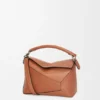 Bolso Puzzle Edge pequeño en piel de becerro clásica