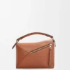 Bolso Puzzle Edge pequeño en piel de becerro clásica