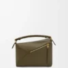 Bolso Puzzle Edge pequeño en piel de becerro clásica