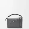 Bolso Puzzle Edge pequeño en piel de becerro clásica
