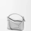 Bolso Puzzle Edge pequeño en piel de cordero laminada