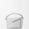 Bolso Puzzle Edge pequeño en piel de cordero laminada