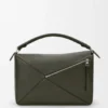 Bolso Puzzle grande en piel de becerro granulada y flexible
