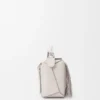 Bolso Puzzle pequeño con flecos en piel de becerro clásica