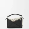 Bolso Puzzle pequeño en tejido trenzado