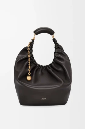 Bolso «Squeeze» mediano en piel de cordero napa suave