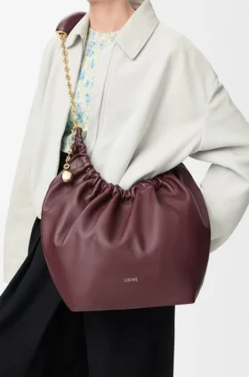 Bolso «Squeeze» mediano en piel de cordero napa suave