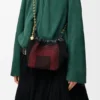 Bolso «Squeeze» mini de piel con abalorios
