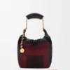 Bolso «Squeeze» mini de piel con abalorios