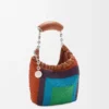 Bolso «Squeeze» mini de piel con abalorios