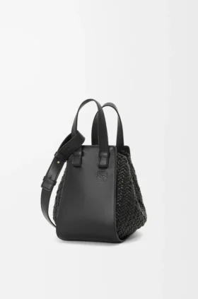 Bolso tipo hammock compacto de piel de becerro