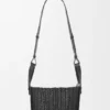 Bolso tipo hammock compacto de piel de becerro