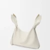 Bolso tipo pañuelo mediano de piel de becerro lisa