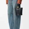 Bolso tipo Pebble Bucket «Mini Pebble» en piel de becerro lisa