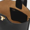Bolso tipo Pebble Bucket «Mini Pebble» en piel de becerro lisa