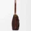 Bolso tote drapeado en piel de cordero napa suave