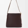 Bolso tote drapeado en piel de cordero napa suave