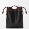 Bolso tote «Flamenco Purse» en piel de cordero napa suave