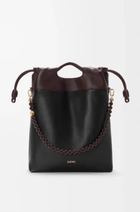 Bolso tote «Flamenco Purse» en piel de cordero napa suave