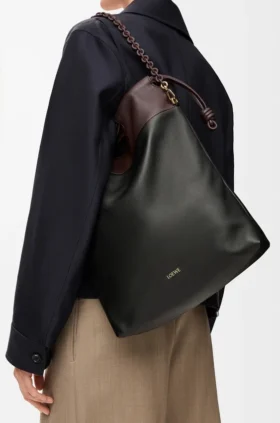 Bolso tote «Flamenco Purse» en piel de cordero napa suave