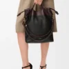 Bolso tote «Flamenco Purse» en piel de cordero napa suave