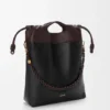 Bolso tote «Flamenco Purse» en piel de cordero napa suave