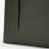 Bolso tote «Loop» con cremallera en piel de becerro granulada y flexible