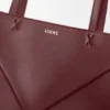 Bolso tote mediano «Puzzle Fold» en piel de becerro brillante