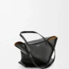 Bolso tote mediano «Puzzle Fold» en piel de becerro brillante