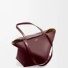 Bolso tote mediano «Puzzle Fold» en piel de becerro brillante