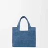 Bolso tote «Mini Loewe Font Tote» de rafia
