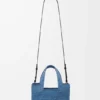 Bolso tote «Mini Loewe Font Tote» de rafia