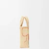 Bolso tote «Mini Loewe Font Tote» de rafia