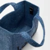 Bolso tote «Mini Loewe Font Tote» de rafia