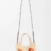 Bolso tote «Mini Loewe Font Tote» de rafia