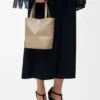 Bolso tote «Mini Puzzle Fold» en piel de becerro brillante