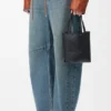 Bolso tote «Mini Puzzle Fold» en piel de becerro brillante