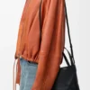 Bolso tote «Mini Puzzle Fold» en piel de becerro brillante