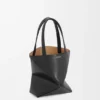 Bolso tote «Mini Puzzle Fold» en piel de becerro brillante