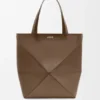 Bolso tote Puzzle Fold XL en piel de becerro brillante