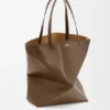Bolso tote Puzzle Fold XL en piel de becerro brillante