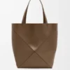 Bolso tote Puzzle Fold XL en piel de becerro brillante