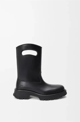 Botas Bobby de piel de becerro curtida al vegetal