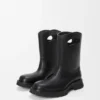 Botas Bobby en piel de becerro granulada y curtida al vegetal