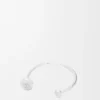 Brazalete «Anagram Pebble» en plata de ley