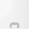 Brazalete trenzado grande en plata de ley