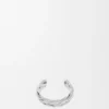 Brazalete trenzado grande en plata de ley
