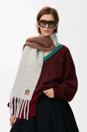 Bufanda de mezcla de alpaca y lana