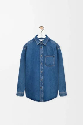 Camisa oversize «Anagram» en denim