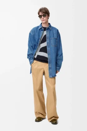 Camisa oversize «Anagram» en denim